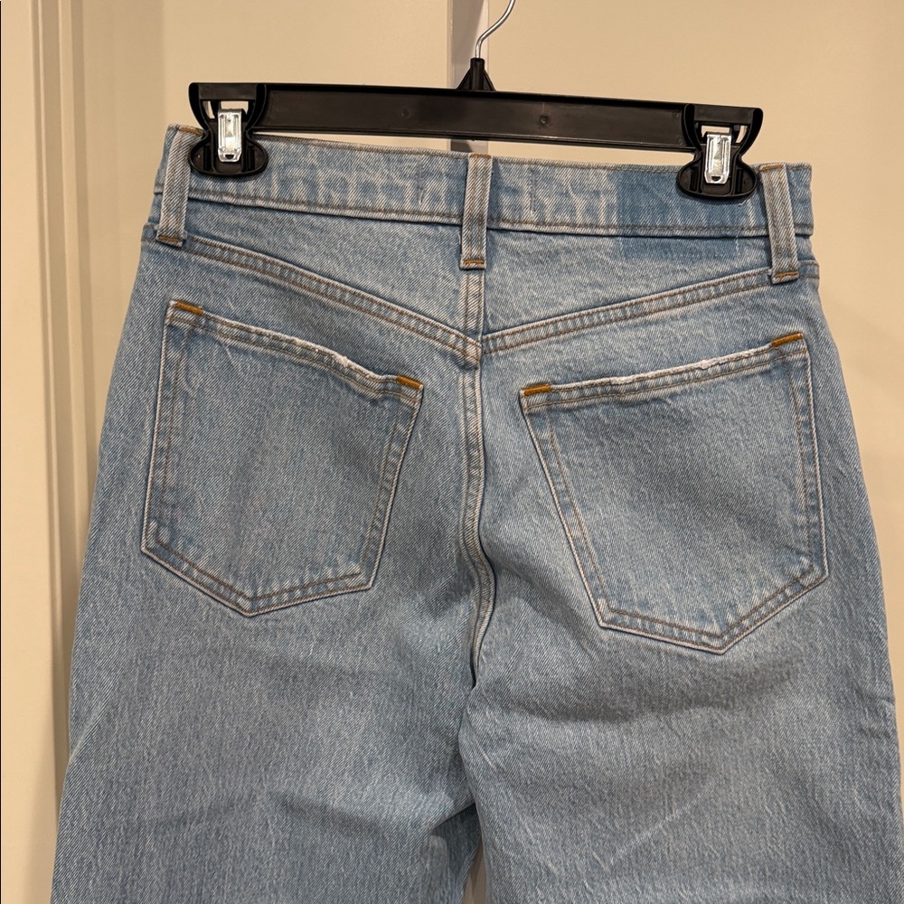 Abercrombie & Fitch 90s Relaxed Jeans High Rise Light Wash Size 26 NWT - Picture 5 of 9